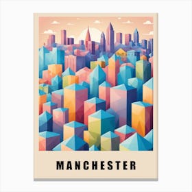 Manchester City Low Poly (27) Canvas Print