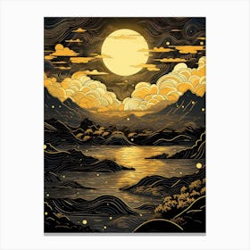 Chinese Landscape Painting Canvas Print