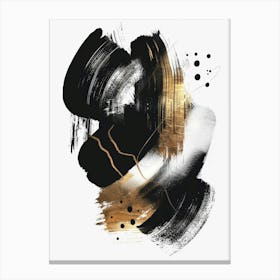 Abstract Black And Gold Canvas Print 26 Canvas Print