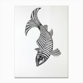 Striped Fish Canvas Print