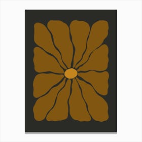 Autumn Flower 04 - Cinnamon Canvas Print