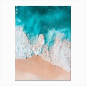 Aerial View Of A Beach 17 Canvas Print