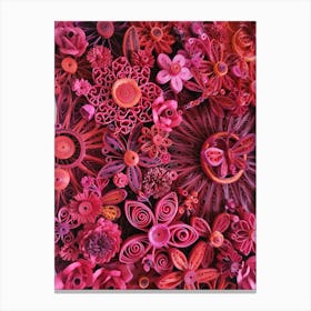 Crimson Garden Canvas Print
