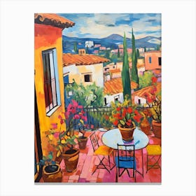 Granada Spain 4 Fauvist Painting Canvas Print