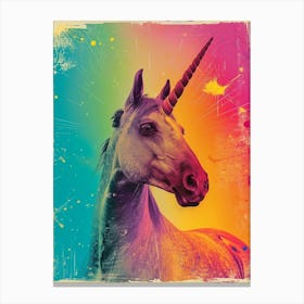 Unicorn Polaroid Inspired 2 Canvas Print