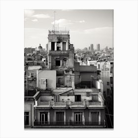 Mexico City, Black And White Analogue Photograph 3 Canvas Print