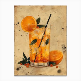 Cocktail With Oranges 5 Canvas Print