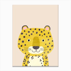 Leopard Cream Canvas Print