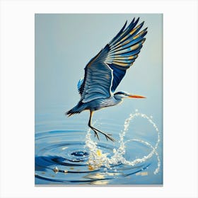 Blue Heron 3 Canvas Print