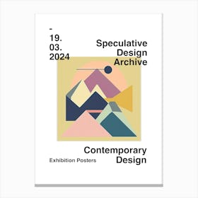 Speculative Design Archive Abstract Poster 13 Canvas Print