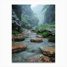 River In The Mountains 3 Canvas Print