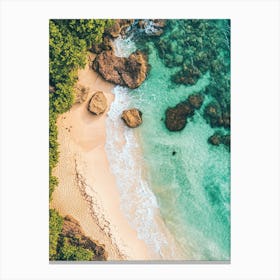 Aerial View Of A Beach In Bali Canvas Print