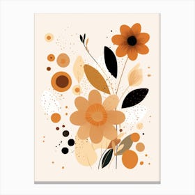 Abstract Floral Pattern Canvas Print