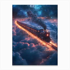 Train In The Sky 4 Canvas Print