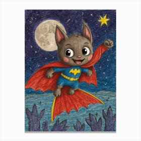 Batman Cat 5 Canvas Print