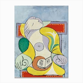 Pablo Picasso La Lecture Canvas Print