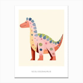 Nursery Dinosaur Art Scelidosaurus 2 Poster Canvas Print