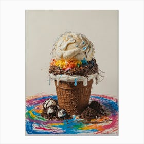 Ice Cream Cone 28 Canvas Print