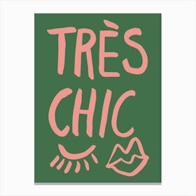 Tres Chic Green Art Poster_2043049 Canvas Print