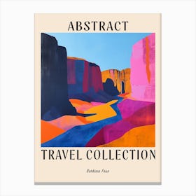 Abstract Travel Collection Poster Burkina Faso 1 Canvas Print