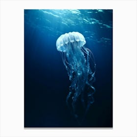 Sea Nettle Jellyfish Ocean Realistic 2 Canvas Print
