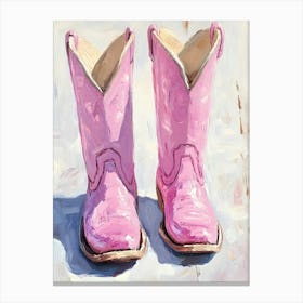 Pink Cowboy Boots 8 Canvas Print