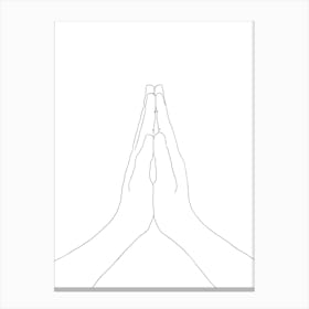 Prayer Hands Canvas Print