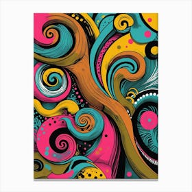 Colorful Abstract Painting 3 Canvas Print