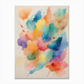 Abstract Watercolor Painting 15 Canvas Print