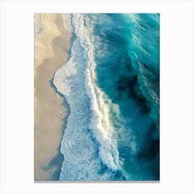 Aerial View Of A Beach 17 Canvas Print