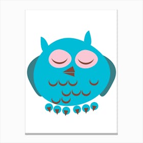 Sleepy Owl Canvas Print