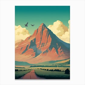 Mount Ararat Retro Poster 2 Canvas Print