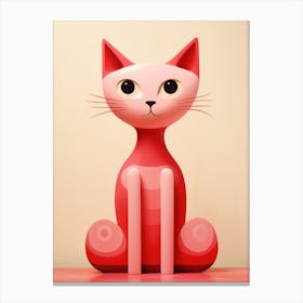 Pink Cat Canvas Print