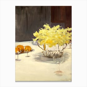 Still Life With Daffodils, John Singer Sargent Canvas Print