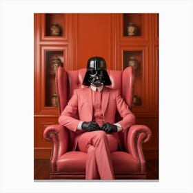 Darth Vader In Wes Anderson Style 02 Canvas Print