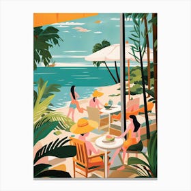 Phu Quoc, Vietnam, Graphic Illustration 4 Canvas Print