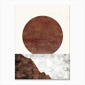 Belmopan Clean Tones Minimalist Bauhaus Canvas Print