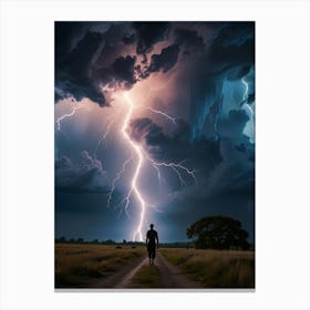 Lightning In The Sky 7 Canvas Print