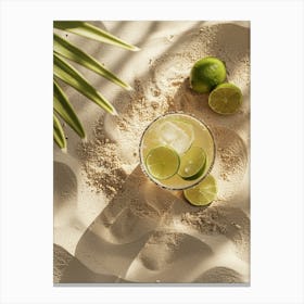 Margarita On The Beach Canvas Print