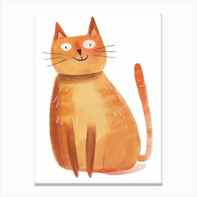 Korat Cat Clipart Illustration 4 Canvas Print