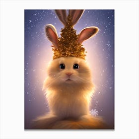 Christmas Bunny 3 Canvas Print