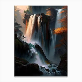 Huangguoshu Waterfall, China Nat Viga Style (1) Canvas Print