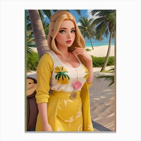 Hawaiian Barbie Doll by Saloni Canvas Print