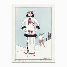 Costumes Parisiens No 7, George Barbier Canvas Print