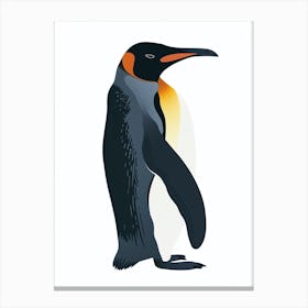King Penguin Cooper Bay Minimalist Illustration 2 Canvas Print