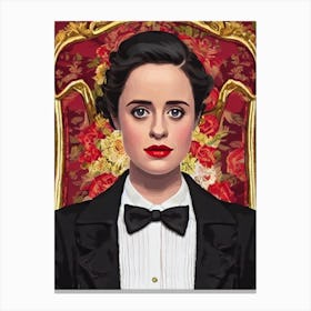 Claire Foy Illustration Movies Canvas Print