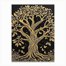 Golden Tree Canvas Print