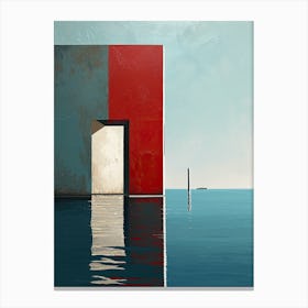 Venice Door, Italy Minimalism Canvas Print