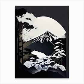Fuji Hakone Izu National Park Japan Cut Out Paper Canvas Print