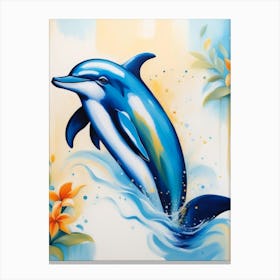 Dolphin Painting Canvas Print